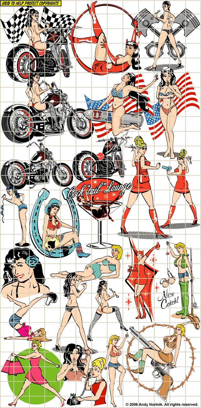 vintage pin up clipart - photo #21