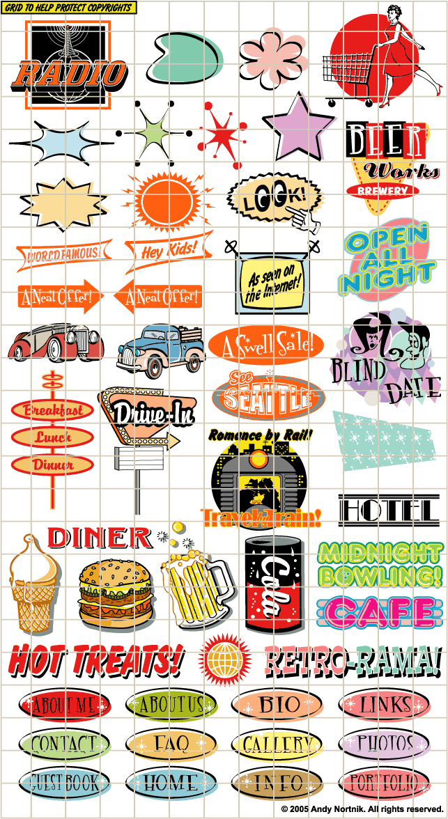 andynortnik.comFifties Clip Art andynortnik.comFifties Clip Art