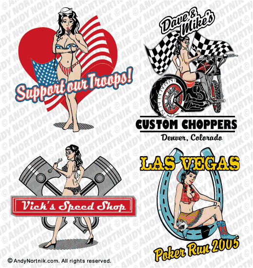 pin up girl clip art