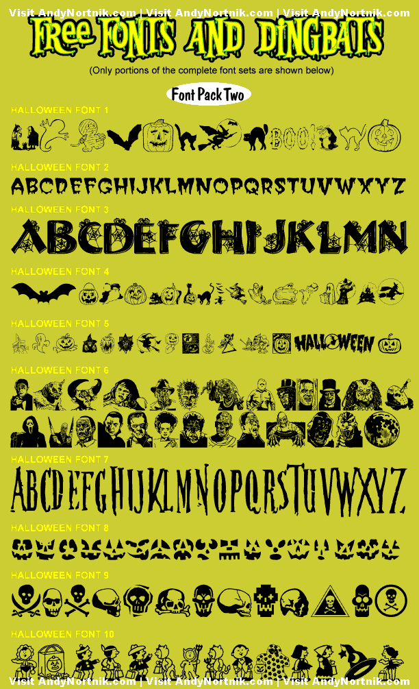 Free Halloween Fonts