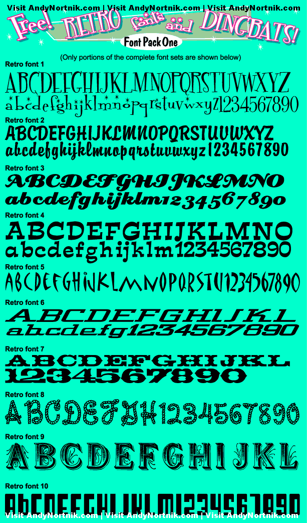 Free Retro Fonts