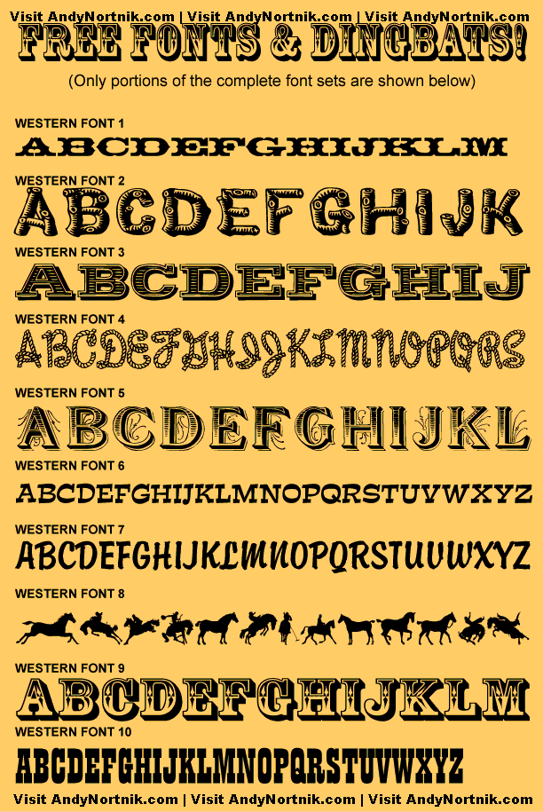 Free Western Fonts